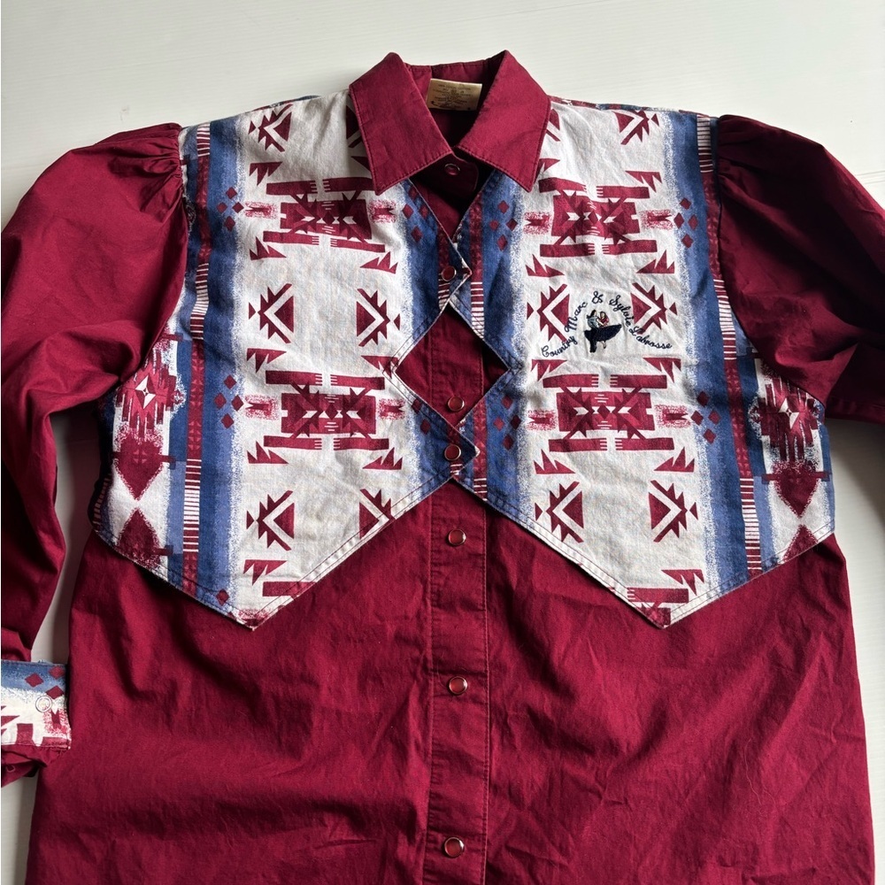Vintage Le Pure Sang Western Button Up Shirt Large - Picture 2 of 8